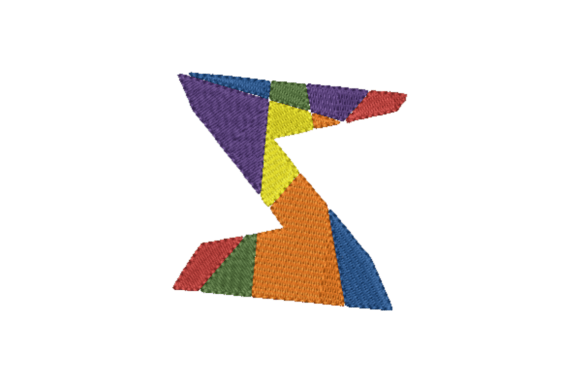 Diagonous S: Bold and Versatile Embroidery Design