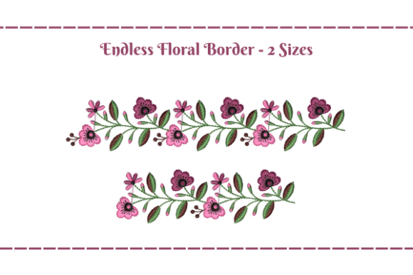 Garden Border: A Versatile Embroidery Design