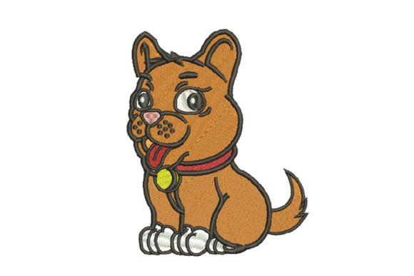 Puppy Dog Embroidery Design